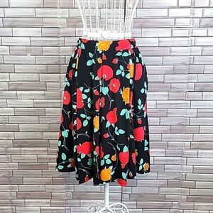 LulaRoe floral print a-line midi skirt Women's Size XS